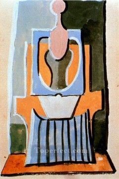 Femme assise dans un fauteuil 1923 キュビズム Oil Paintings
